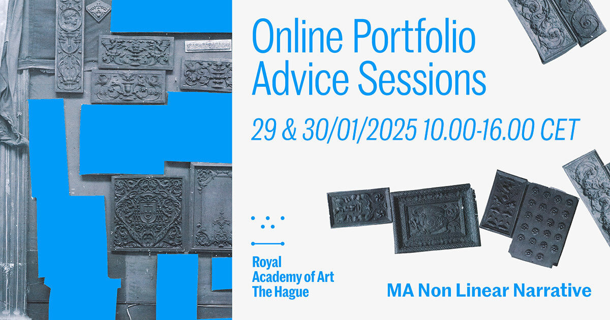 1-on-1 portfolio advice session: Master Non Linear Narrative | KABK